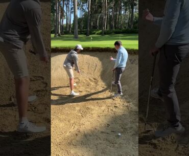 Plugged lies ❗️Listen in to hear how we managed this tricky golf shot!