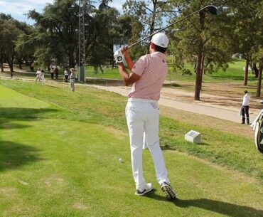 Golf - Professionals - Playing at Open España 2019 - Shooting from the tee with the Driver