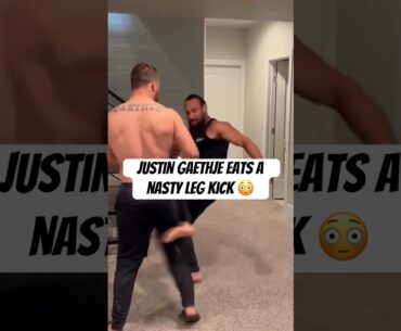 😳 JUSTIN GAETHJE’S LEG GETS DESTROYED