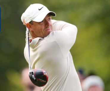 Rory McIlroy drives but each one goes longer than the one before