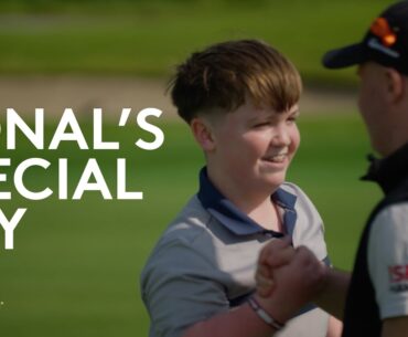 Brendan Lawlor gives a young fan the surprise day of his life