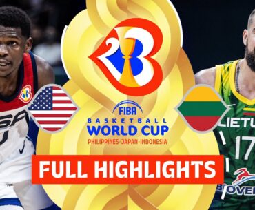 USA 🇺🇸 vs Lithuania 🇱🇹 | Full Game Highlights | FIBA Basketball World Cup 2023