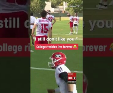 Mayfield letting Blakenship know things are still not cool between them after Rose Bowl loss! 😤
