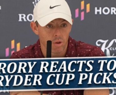 Rory McIlroy Reacts To European Ryder Cup Picks