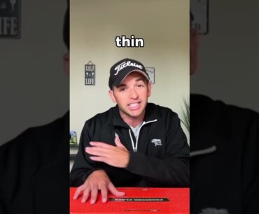 How to stop hitting the golf ball thin