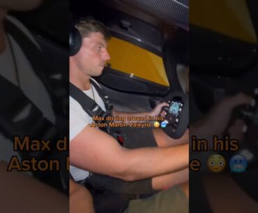 Max Verstappen Casually Driving Around In His Aston Martin Valkyrie😬🥶 #f1 #shorts #maxverstappen