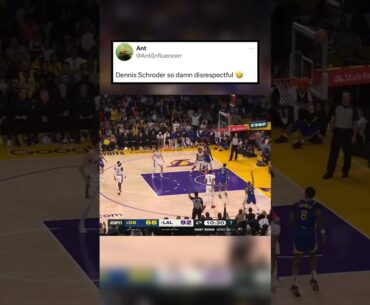 Dennis Schroder's reaction to Moses Moody's shot. 🤣😅 (h/t AntiInfluencerr/Tw)