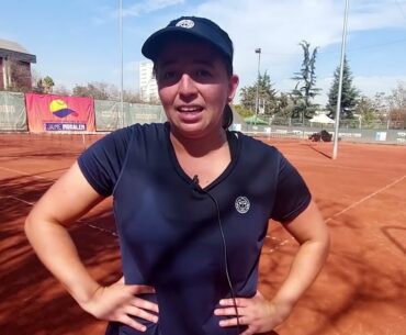El equipo chileno de Billie Jean King Cup practicó en la Federación de Tenis de Chile 💪🇨🇱🎾
