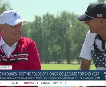 Jack Nicklaus in town to kick off the 2nd annual Folds of Honor Collegiate