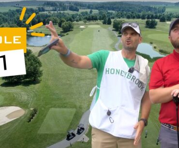 Hole 1 at Honeybrook Golf Club