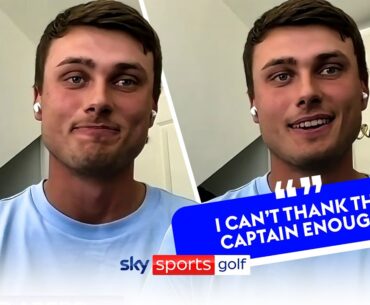 Ludvig Aberg's wholesome reaction to being picked for Team Europe 🥺