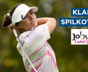Klara Spilkova shoots 70 (-3) to go into the final round three shots off the lead on -9