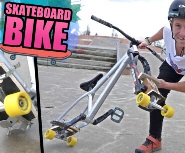 THE MOUNTAIN BIKE SKATEBOARD HYBRID!