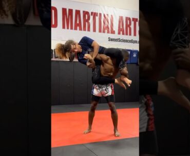 She’s A Wild Girl #martialarts #wrestling #jiujitsu #sports #mma #submission #woman #womansport #gym