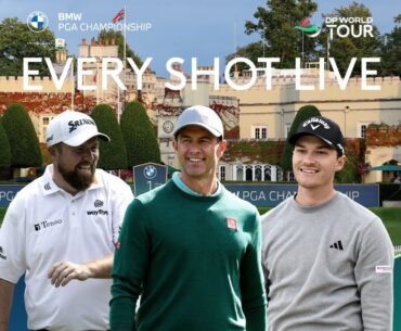 LIVE | Shane Lowry, Adam Scott & Rasmus Højgaard | 2023 BMW PGA Championship Day 3