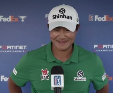 S H  Kim Friday Flash Interview Korean 2023 Fortinet Championship