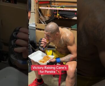 A little post-fight meal 😂 🍗 #shorts