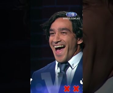 Thurston vs Thaiday: JT loses it in Joking Off battle! 🤣 #shorts #NRL #9WWOS