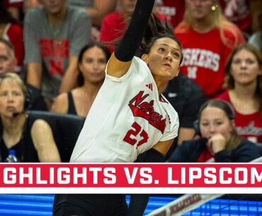 Lipscomb at Nebraska | Highlights | Big Ten Volleyball | 8/26/2023