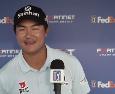 S H  Kim Sunday Flash Interview Korean 2023 Fortinet Championship