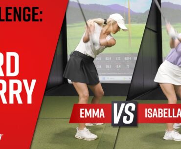 100 yard Carry Golf Challenge w/ Bella McCauley & Emma Carpenter