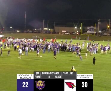 Booneville Bearcats vs Camden Fairview Cardinals