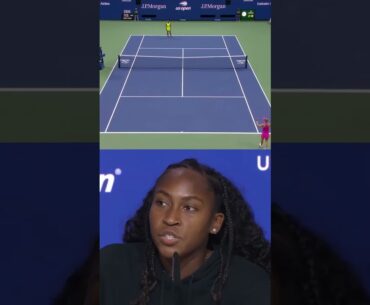 Coco Gauff recounts Laura Siegemund's time violation | 2023 US Open #shorts