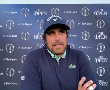 Nacho Elvira Entrevista Jueves Día 1 2023 The Open Championship © The Open