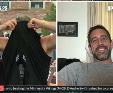 Aaron Rodgers calls all the haters BUMS! 😂 | The Pat McAfee Show