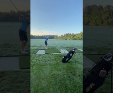 Driver In the Morning at Disney’s Palm Course Driving Range