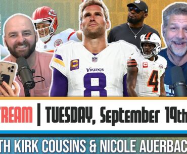 Kirk Cousins on Vikings 0-2 start + Steelers Win, Browns lose Chubb | GoJo & Golic | September 19th