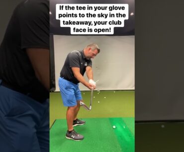 Tee hack that guarantees perfect club face position every time! #golf #golfswing #golfer #golflife