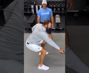 Golf Fitness Training with Dustin Johnson: Selecting the Correct Weight #shorts #golfexercise