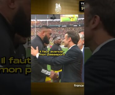 Le culot de Uini Atonio face à E.Macron😂