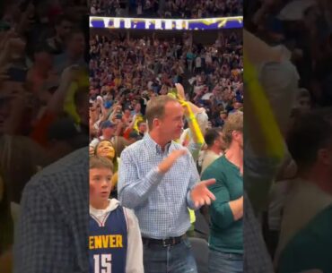 Peyton Manning after Lakers-Nuggets Game 2 👏 | #shorts