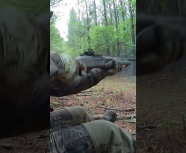 Coyote Attacks Turkey Decoy!!! #realtree #coyote #turkeyhunting #shorts