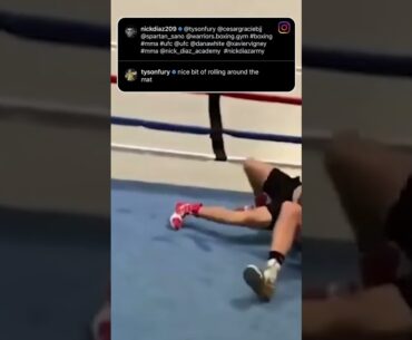 When Tyson Fury rolled with Nick Diaz 😳 (via elfrogito/IG)