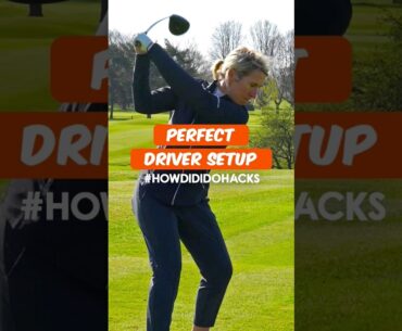 Perfect Driver Setup #howdididohacks #subscribe #shortvideo #shorts #golf #tips