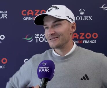 Rasmus Hojgaard · Round 1 · Interview · 2023 Cazoo Open de France · DP World Tour
