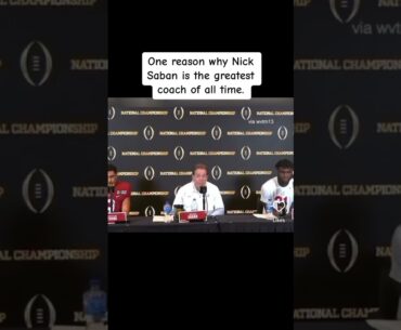 Nick Saban is SO REAL for this 🤝 #shorts