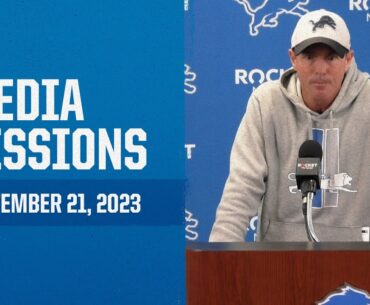 Detroit Lions coordinators meet with the media | September 21, 2023