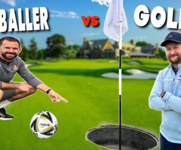 I Challenged A PRO FOOTBALLER To A Golf Battle!