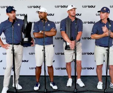 Winner's Interview: 'Huge mix of emotions' for Crushers | LIV Golf Chicago