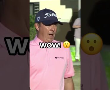 ⛳️ 🪨 Rock Golf Shot. Wow! #golf #shorts