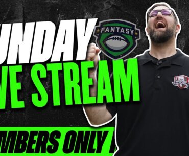 LIVE Week 2 Fantasy Football Advice - Fantasy Football LIVE Q&A - Members Only Stream!