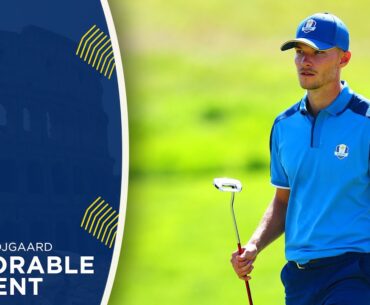 Nicolai Hojgaard's Huge Putt for Birdie on the 1st Hole | 2023 Ryder Cup
