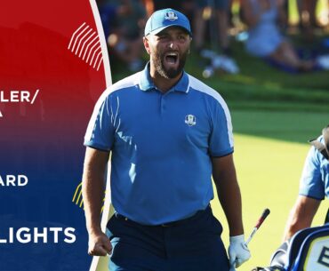 Scheffler/Koepka vs. Rahm/Højgaard Highlights | 2023 Ryder Cup