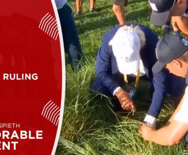 Thomas & Spieth's Ruling After Finding Ball | 2023 Ryder Cup