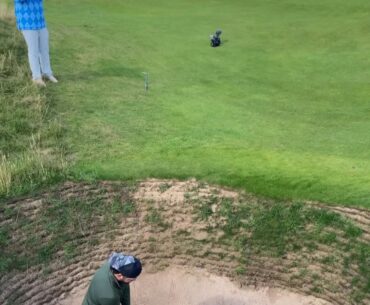Steve hitting the links at Scotland. Gotta feel for the young man