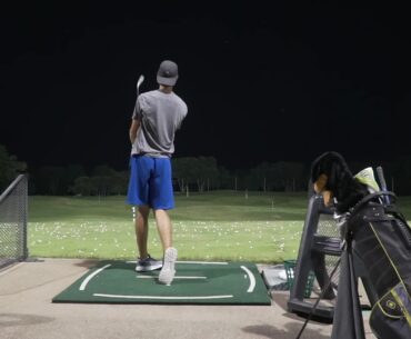 Lit up driving range